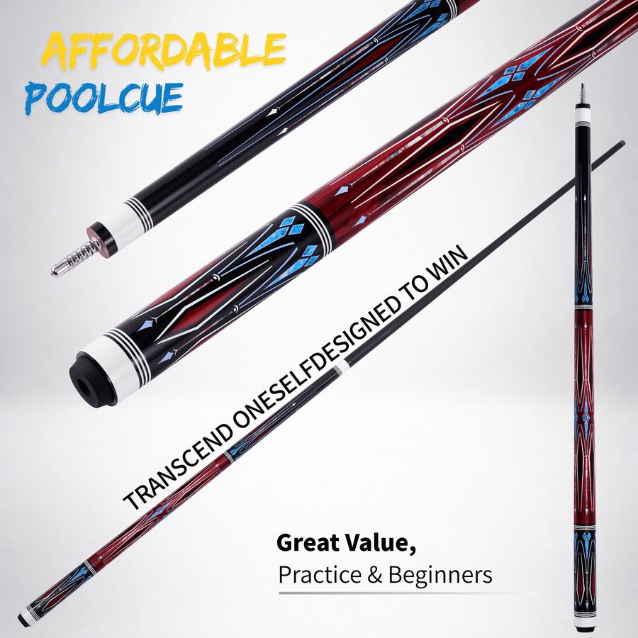 Carbon Fiber Billiard Cue, 58 Inch 19oz Billiard Cue With 12.5mm Tip And Soft Anti-Slip Grip, Practical Holiday Gift For Billiard Enthusiasts - Black - View 1