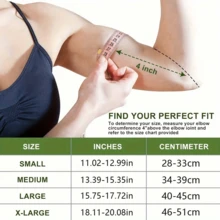 Compression Elbow Sleeve, Suitable For Tennis Elbow And Golfer's Elbow Joint Support And Protection, Ideal For Sports, Fitness, Weightlifting - Multicolor - View 5