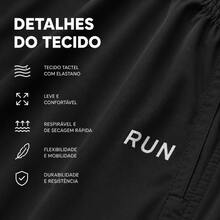 Calça jogger masculina P ao G4 Plus Size em tecido de tactel com bolsos, elasticidade média, comprimento longo, perfeita para corrida e treinos na academia. - Preto - Visão 8