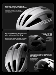 TOSUOD Bicycle Helmet Cycling Helmet Integrated Breathable Mountain Bike Road Bike Helmet Bicycle Gear Unisex - Multicolor - View 4
