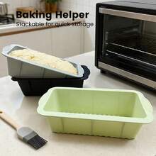 1pc Rectangular Silicone Cake Mold, Toast Mold And Brownie Mold, Suitable For Baking Bread, Cake And Brownies - View 6