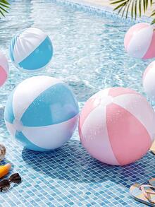 6 Peças - Bolas de Praia Infláveis (Com Bomba), Bolas Decorativas de Cor Suave, Acessórios para Piscina, Decorações de Festa em Material PVC de Cor Macaron, Adequado para Decoração de Festa de Aniversário de Verão para Adultos, Festa na Piscina de Verão, Despedida de Solteira, Presente de Aniversário e Atividades na Praia, Suprimentos de Verão ao Ar Livre, Jogos de Praia para Adultos, Suprimentos para Piscina. (Rosa, Azul) - Bola de praia - Visão 8