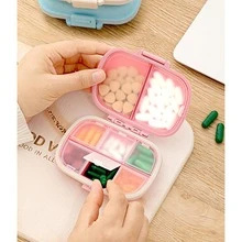 Portable Travel Pill Box, Pill Box, Small Pill Box | Portable Supplement And Medication Organizer And Dispenser For Pocket, Wallet, Weekly Pill Box, Portable Pill Box - Multicolor - View 11