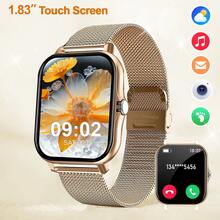 1.83-Inch Full Touch Screen, This Popular Smartwatch Suitable For Men And Women Features: Call Answering, Message Notifications, Music Control, Remote Camera, Pedometer, Calorie Tracking, Multiple Sports Modes, Alarm, Incoming Call And Message Notifications, Compatible With Android And IOS Systems. - Multicolor - View 12