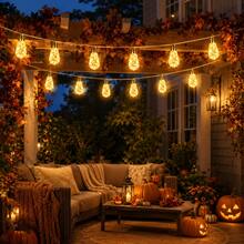 2pcs Solar Powered Rope String Lights, 8 Flashing Modes, Outdoor Waterproof Decorative Lights, Suitable For Garden, Patio, Yard, Fence, Trees, Solar Powered Fairy Lights, Perfect For Party, Wedding, Holiday Decoration - Warm white light - View 7