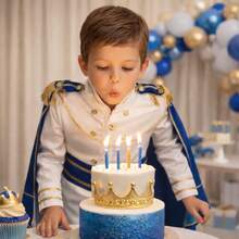 Tween Boys Costumes - Blue and White - View 2