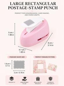 Lever Action Exploding Star Paper Punch, Portable Handheld Stamp Shape Embosser For Scrapbooking, Card Making, DIY Paper Crafts, Manual Punch Tool With Star Pattern For Gift Tags, Journals, Art Supplies - Single Piece - View 2