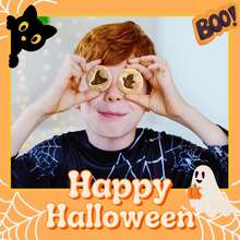 9pcs Halloween Cookie Cutter Set, Reusable Stainless Steel, Pumpkin Bat Ghost Linzer Molds, Smooth Edges, For Home DIY Baking - View 6