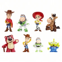 Simba Disney JadaToys Toy Story 合金人偶套組－胡迪、巴斯光年、潔西與外星人，金屬展示收藏品，適合送禮 - 彩色 - 查看 1