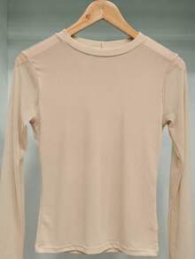 Women T-Shirts - 米色 - 查看 4