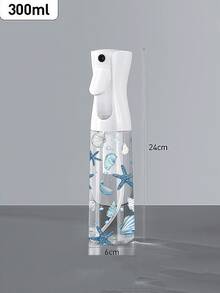 海星與貝殼圖案透明 PET 可重複填充旅行噴霧瓶－多用途細霧噴霧瓶，適用於旅行、出差、卸妝液分裝；可重複使用且具備連續噴霧功能，廣泛用於髮型造型、清潔、植物護理與臉部保濕（圖案隨機裁切） - 彩色 - 查看 14