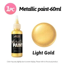 Cat Akrilik Metalik 60ml - Tersedia Berbagai Warna untuk Kanvas, Kerajinan Tangan, dan Proyek DIY - Sepotong Tunggal - View 27