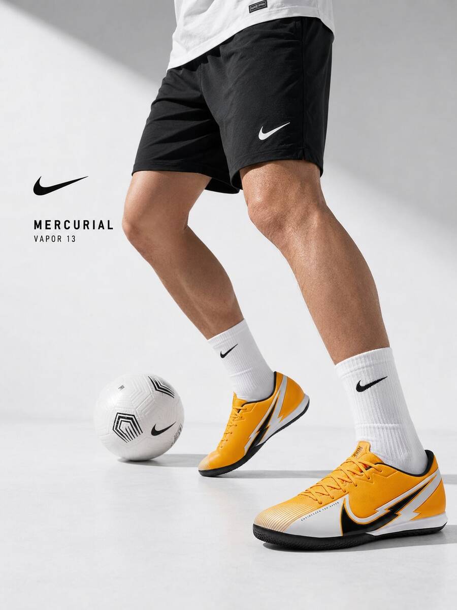 Nike Superfly 7 Club TF 刺客 13 丨 Dynamic Fit 緩震碎釘足球鞋男款人造草訓練賽鞋 - 黑色/藍色 - 查看 1