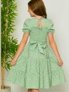 Teen Girls Dresses - 綠鼠尾草 - 查看 3