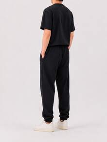 Fear Of God Essentials Fleece Sweatpant (FW24) Unisex - 黑色運動褲 - 查看 5