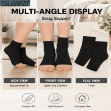 Breathable Knitted Ankle Support With Elastic Sleeve And Adjustable Compression Ergonomic Design For Sports Ankle Protection - Multicolor - View 5