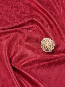 Vintage Rose Floral Jacquard Fabric, Deep Red Embossed Floral Pattern Textile, Wrinkle-Resistant Luxury Fabric, Suitable For Dresses, Skirts, Cushions, Curtains, Table Runners, DIY Sewing, Wedding Decoration Fabric - 1 - View 7