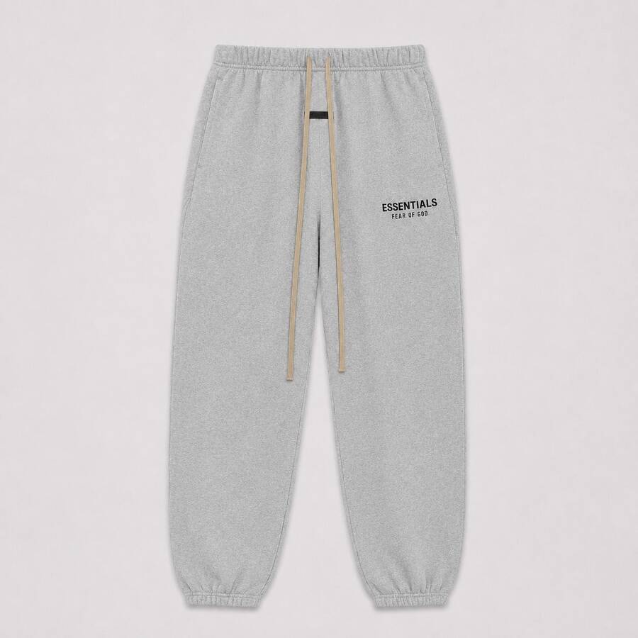 Fear Of God Essentials Fleece Sweatpant (FW24) Unisex - 淺灰色運動褲 - 查看 1