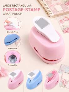 Lever Action Exploding Star Paper Punch, Portable Handheld Stamp Shape Embosser For Scrapbooking, Card Making, DIY Paper Crafts, Manual Punch Tool With Star Pattern For Gift Tags, Journals, Art Supplies - Single Piece - View 6