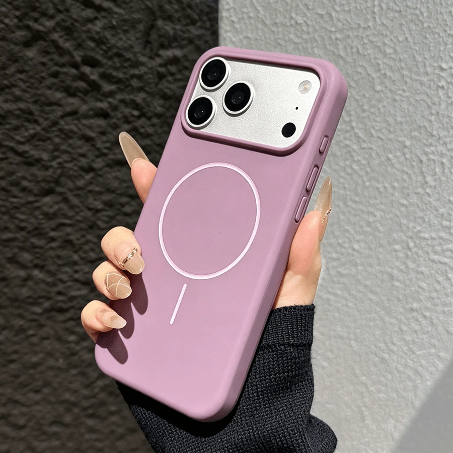 DECOPHONE Sleek Magnetic Phone Case Compatible With Apple 17 Pro Max/17 Pro/17 Air/17, 16 Pro Max/16 Pro/16 Plus/16, 15 Pro Max/15 Pro/15 Plus/15, 14 Series, And 13 Series – Full-Body Shockproof, Lens Protection, Premium Design - Purple - View 1