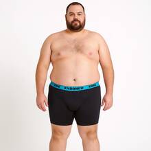 Kit 5 Cuecas Box Ciclista Long Leg Plus Size ExtraGG - Multicolorido - Visão 6