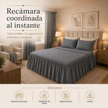 HOGAR YUME Sheet Sets With Pillowcases - Grey - View 7