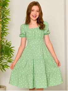Teen Girls Dresses - 綠鼠尾草 - 查看 2