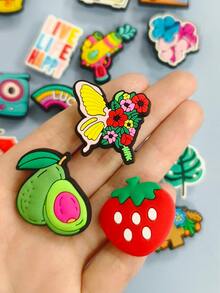 20pcs/Set Summer Island Theme Shoe Charms, Suitable For DIY Perforated Shoes, Ideal Gift For Friends - Multicolor - View 10