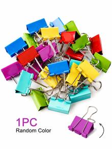 20pcs Colored Binder Clips Folders Paper Clips Office Stationery Set Desk Organizer Storage School Supplies Document Holder Metal Clamps Workspace Accessories For Teachers Students Home Office - View 12