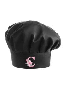 1pc Women's Satin Chef Hat, Customized Floral Initial, Adjustable Personalized Letter Kitchen Cap, Suitable For Bakery, Restaurant, Cooking Work Headwear - Multicolor - View 47