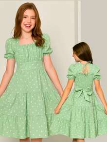 Teen Girls Dresses - 綠鼠尾草 - 查看 1