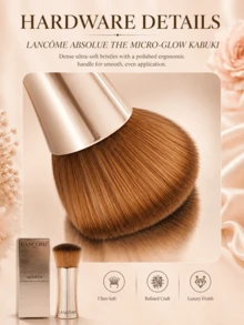 Lancôme 蘭蔻全新純淨底妝刷，超柔軟密實刷毛，完美遮瑕底妝，輕巧便攜，優雅銀色金屬手柄設計，適合日常使用 - 摩卡棕 - 查看 7
