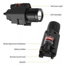 Tactical Laser Pointer Lamp Airsoft Paintball Accessory With Rechargeable Batteries And Tailpiece - Black - View 3