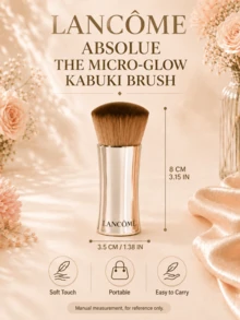 Lancôme 蘭蔻全新純淨底妝刷，超柔軟密實刷毛，完美遮瑕底妝，輕巧便攜，優雅銀色金屬手柄設計，適合日常使用 - 摩卡棕 - 查看 4