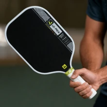 Carbon Fiber Toray T700 Pickleball Paddle, 16mm Thick Core, TPU Protective Edge, Professional Competition Pickleball; Includes 1 Paddle, 2 Sweatbands, 1 Paddle Cover And 1 Gift Box - Black - View 6