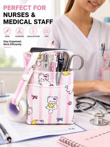 Large Capacity Nurse Pocket Organizer Bag, Multi-Pocket Medical Utility Pouch, Quick Access Scrub Organizer, Fits Phone, Pens & Medical Tools, Perfect Gift For Nurses & Nursing Students - One Size Fits All - View 4