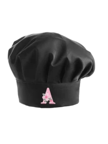 1pc Women's Satin Chef Hat, Customized Floral Initial, Adjustable Personalized Letter Kitchen Cap, Suitable For Bakery, Restaurant, Cooking Work Headwear - Multicolor - View 73
