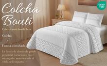 Juego De Colcha Boutí Estampada De 2/3 Piezas -Incluye Colcha Boutí Y Funda De Almohada- 10 Estampados Diferentes -Floral, Geométrico, Damascos...- 5 Medidas Diferentes: Cama de 90cm, 105cm, 135cm, 150cm y 180cm - Geométrico gris claro - Ver 4