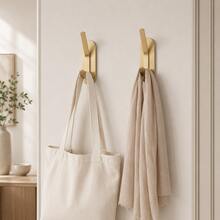 Strong Self-Adhesive Wall Hooks, Self-Adhesive Hanging Hooks, Towel Hooks, Coat Rack, Key Holder, Stainless Steel, Heavy Duty Towel Hooks, No-Drill Clothes Rack, Shower Curtain Hooks, Wall-Mounted, Towel Rack, Wall Hooks - View 2