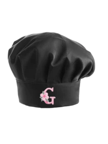 1pc Women's Satin Chef Hat, Customized Floral Initial, Adjustable Personalized Letter Kitchen Cap, Suitable For Bakery, Restaurant, Cooking Work Headwear - Multicolor - View 79