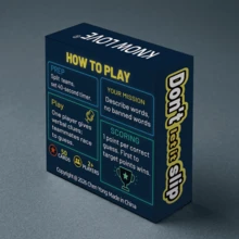 Don't Let It Slip Humorous Taboo Word Guessing And Performance Challenge Card Game. Suitable For Family And Friends Team Building Fast-Reaction Party Game. A Joyful Interactive Gift, Perfect For Friends Gatherings And Social Events. - Royal Blue - View 2