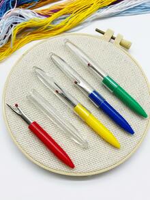 [4pcs/Set]Quick Seam Ripper Set, Colorful Seam Ripper With Protective Cap, Durable Portable Sewing Thread Picker, Home Sewing Tool, Suitable For Clothing Fabric Repair, Garment Alteration, Daily Mending And DIY - Medium Seam Ripper - View 5