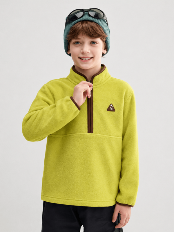 Balabala BalaOne Kids Anti-Static Fleece Sweatshirt, 2025 Winter Style, Warm Top For Boys And Girls