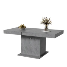 Extendable Dining Table - Space Saving & Multifunctional - Grey - View 10