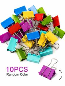 20pcs Colored Binder Clips Folders Paper Clips Office Stationery Set Desk Organizer Storage School Supplies Document Holder Metal Clamps Workspace Accessories For Teachers Students Home Office - View 13