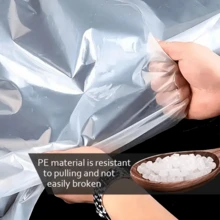 1pc Transparent Waterproof Tarp Set With Drawstring, No Drilling Easy Installation, Dust-Proof UV-Resistant Greenhouse Film Cover, Suitable For Outdoor Camping, Balcony And Patio Wind-Proof Cold-Proof Rain-Proof - 1pc Rainproof Canopy - View 7