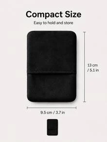 Kain Pembersih Mikrofiber Hitam Abu-abu, Kain Lap Lembut Bebas Serat, Perlengkapan Pembersih Multifungsi untuk Interior Mobil, Dasbor, Jendela, Layar Laptop, Komputer, dan Permukaan Kaca, Handuk Lap Penghapus Debu - A - View 3