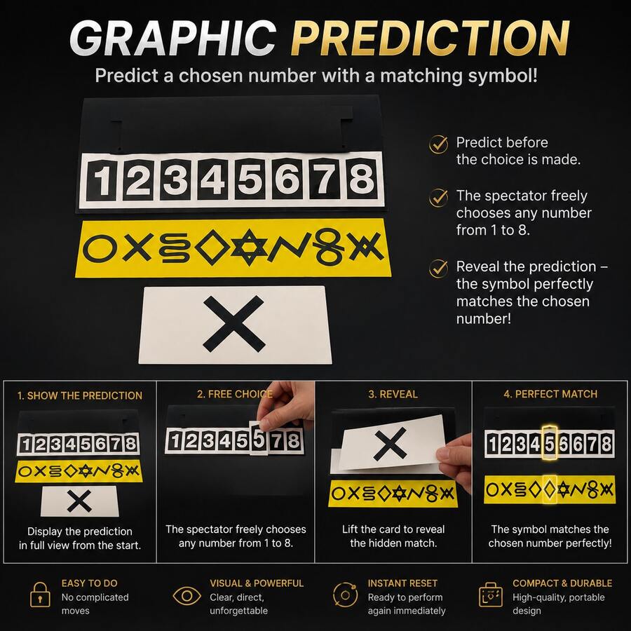 Graphic Prediction Symbol Prediction Novelty Magic Prop