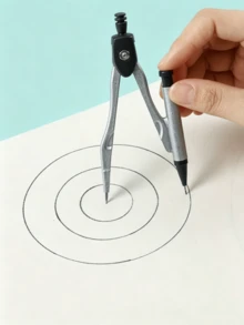Juego de 7 piezas de herramientas de dibujo (Incluye compás, transportador, regla, regla triangular y herramientas de escritura) Herramientas matemáticas duraderas, adecuadas para estudiantes, maestros, ingenieros y arquitectos, regalo ideal para maestros y temporada de regreso a la escuela - Multicolor - Ver 4
