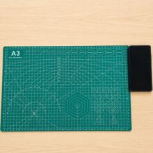 A3 Cutting Mat, Anti-Slip Wear-Resistant Surface Easy To Clean, Standard Grid Scale, Dedicated Mat For DIY Painting Sewing Carving, Multi-Function Paper Cutting Mat For Home Office, Essential Tool For Handmade Art Creators - 1Pc A3 Green - View 9